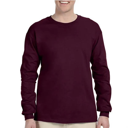 Preshrunk 100% Cotton Long Sleeve Winter T-Shirt 6.1 oz