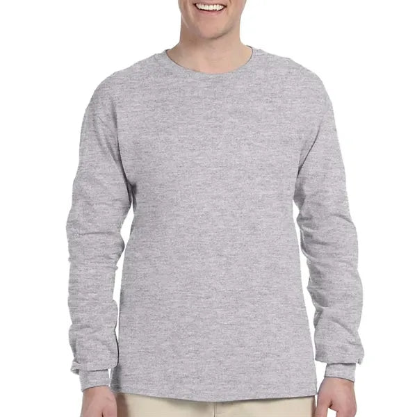 Preshrunk 100% Cotton Long Sleeve Winter T-Shirt 6.1 oz