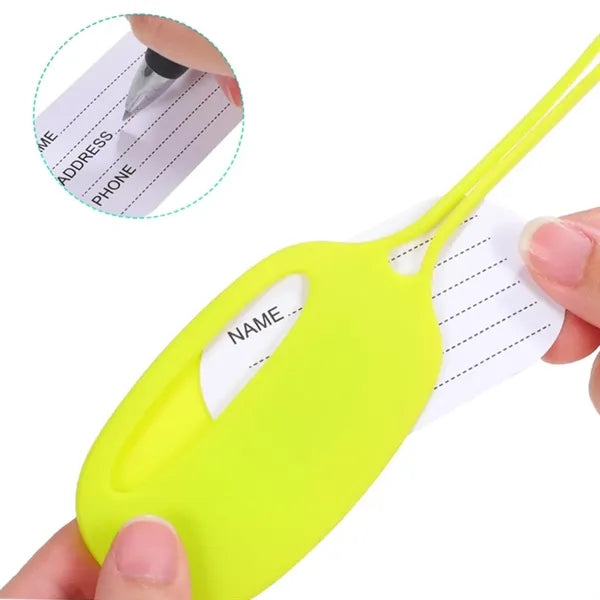 Silicone Luggage Tags with ID Card