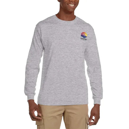 100% Cotton Long Sleeve Winter T-Shirt 6.1 oz with Pocket