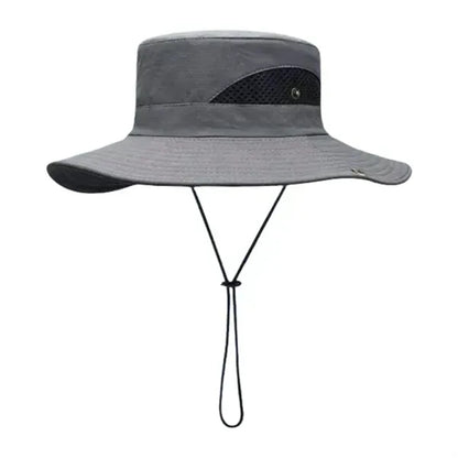 Lightweight Polyester Wide Brim Sun Bucket Hat ( Unisex )