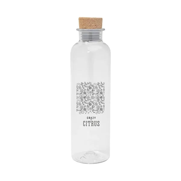 22 Oz. Maddie rPET Bottle With Cork Lid