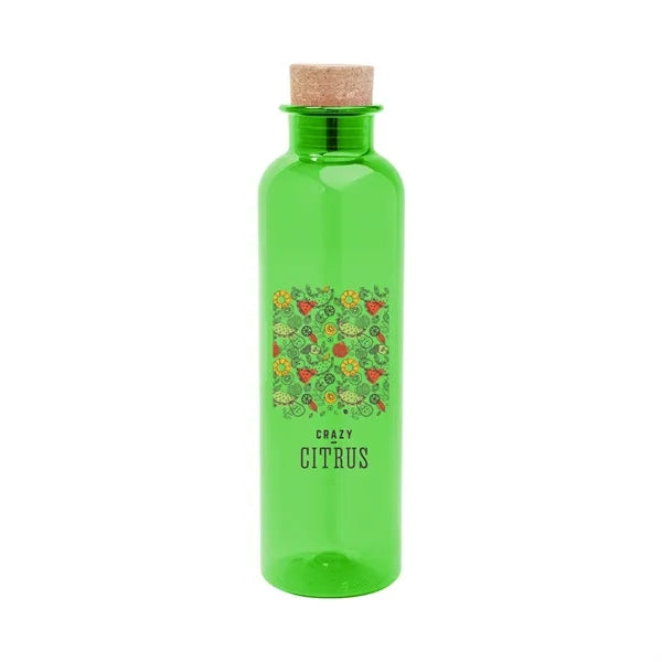 22 Oz. Maddie rPET Bottle With Cork Lid