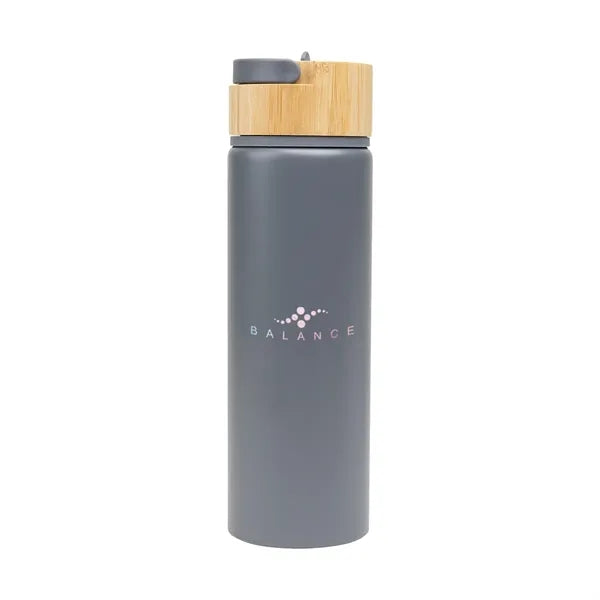 27 Oz. Ellis Recycled Aluminum Bottle With Bamboo Lid