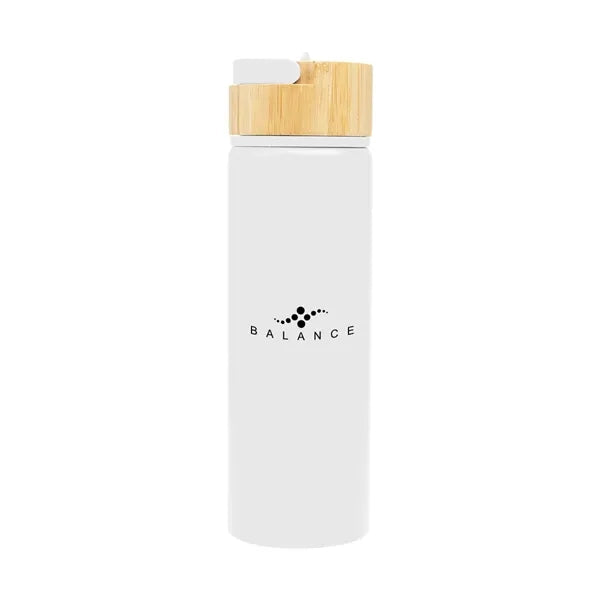 27 Oz. Ellis Recycled Aluminum Bottle With Bamboo Lid