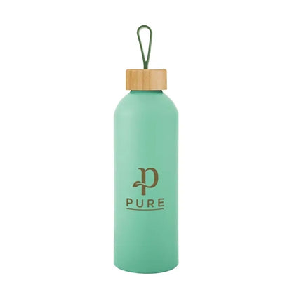 25 Oz. Blaire Recycled Aluminum Bottle With Bamboo Lid An...