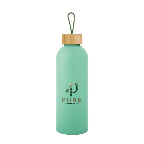 25 Oz. Blaire Recycled Aluminum Bottle With Bamboo Lid An...