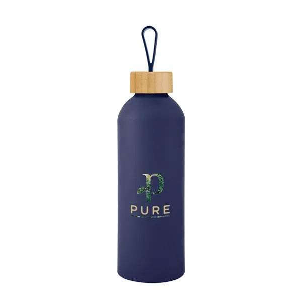 25 Oz. Blaire Recycled Aluminum Bottle With Bamboo Lid An...