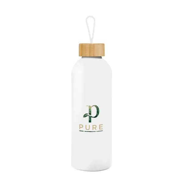25 Oz. Blaire Recycled Aluminum Bottle With Bamboo Lid An...