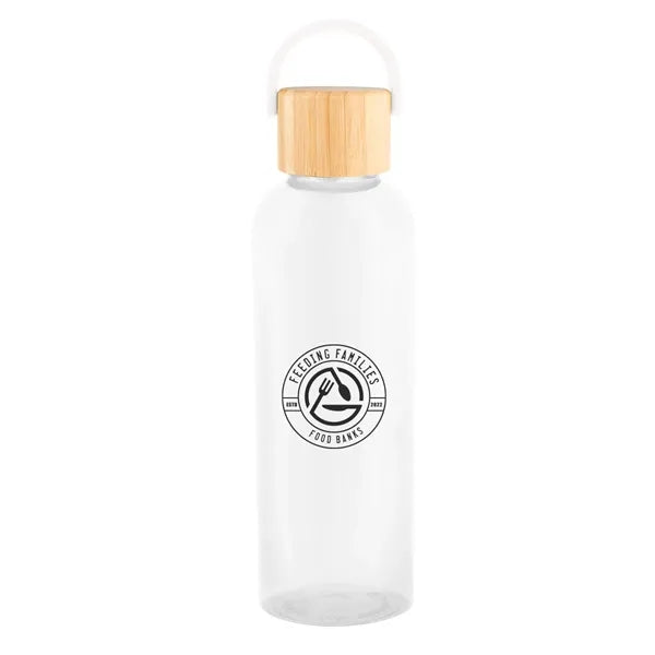 20 Oz. Ally rPET Bottle With Bamboo Lid And Easy Carry Ha...