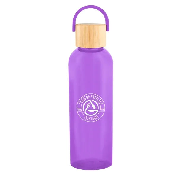 20 Oz. Ally rPET Bottle With Bamboo Lid And Easy Carry Ha...