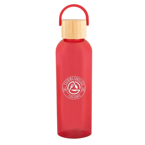 20 Oz. Ally rPET Bottle With Bamboo Lid And Easy Carry Ha...
