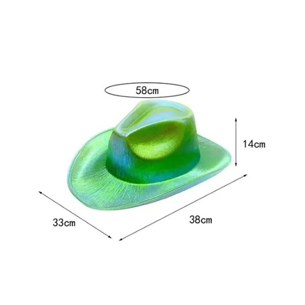 LED Light Up Cowboy Hat
