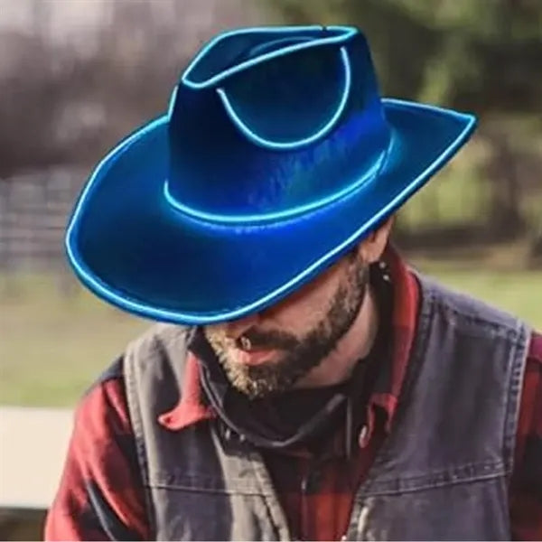 LED Light Up Cowboy Hat