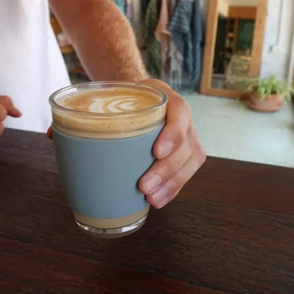 12oz. Double Wall Insulated Glass Tumbler with Lid
