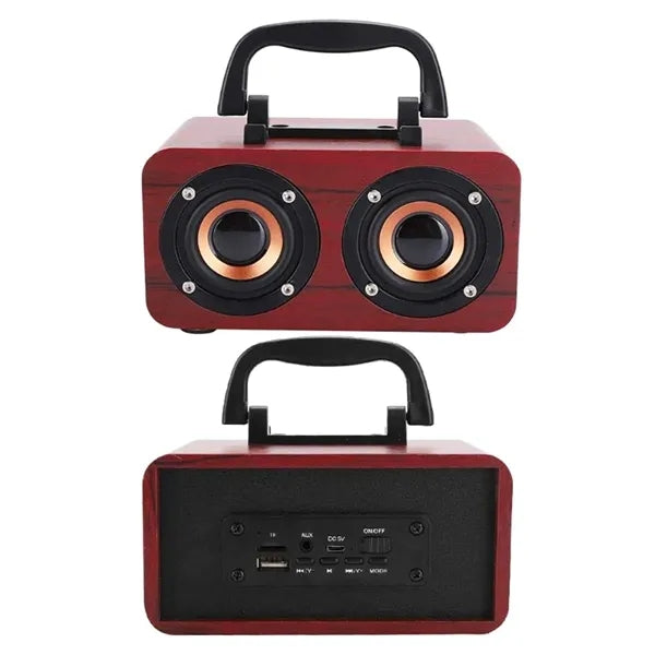 Wooden Wireless Bluetooth Retro Subwoofer Speaker