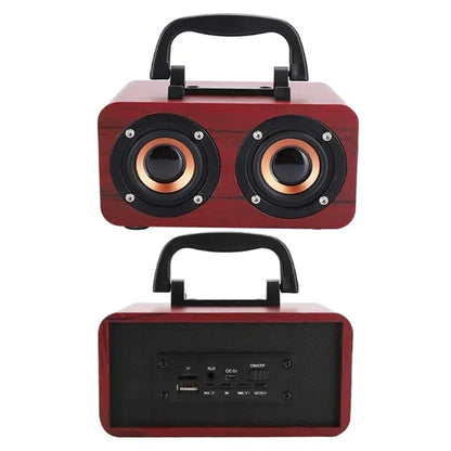 Wooden Wireless Bluetooth Retro Subwoofer Speaker