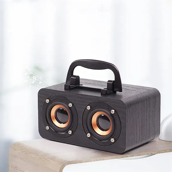 Wooden Wireless Bluetooth Retro Subwoofer Speaker