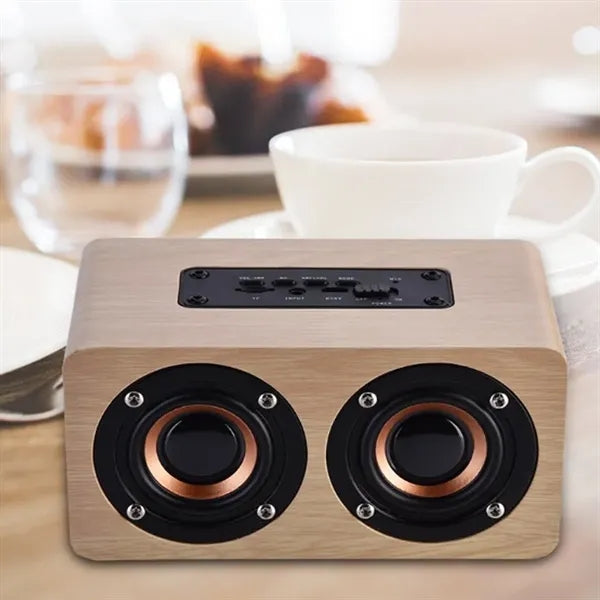 Wooden Wireless Bluetooth Retro Subwoofer Speaker