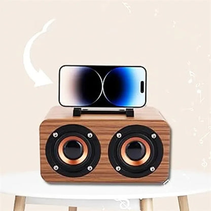 Wooden Wireless Bluetooth Retro Subwoofer Speaker