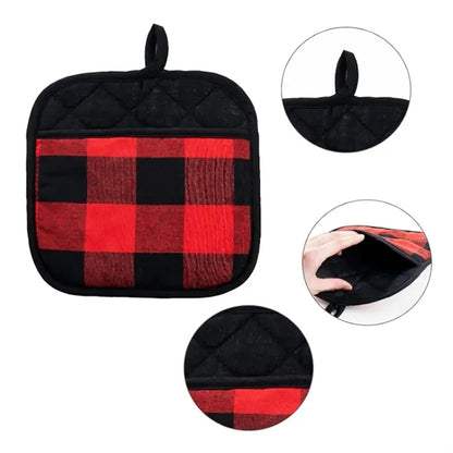Quilted Pot Holder with Hanging Loop