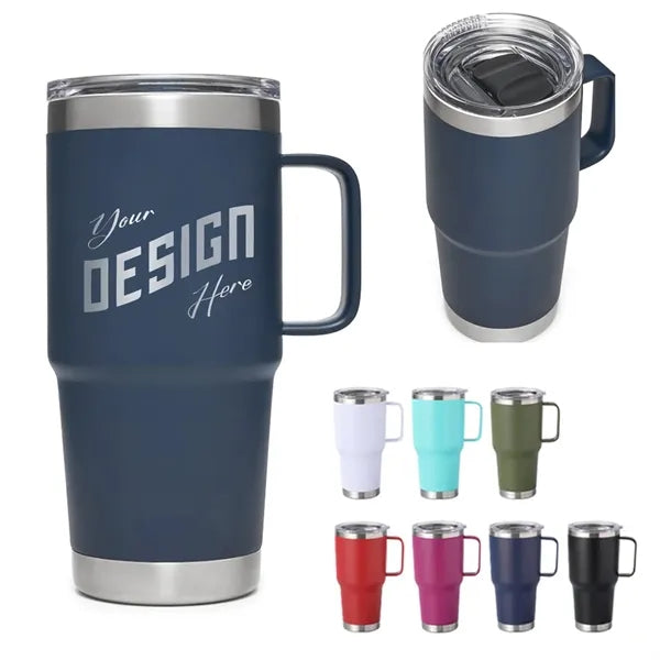 Stainless Steel Insulated Mug With Handle 20oz
