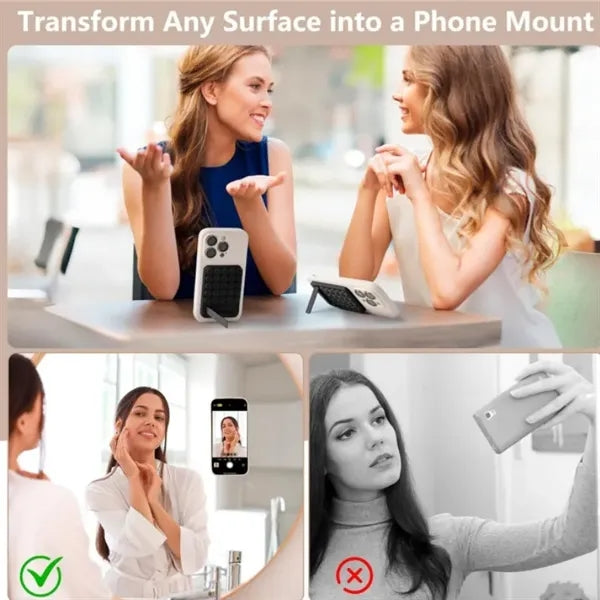 2 in 1 Silicone Suction Cup Selfies Videos Phone Case Mount