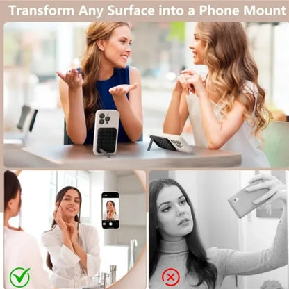 2 in 1 Silicone Suction Cup Selfies Videos Phone Case Mount