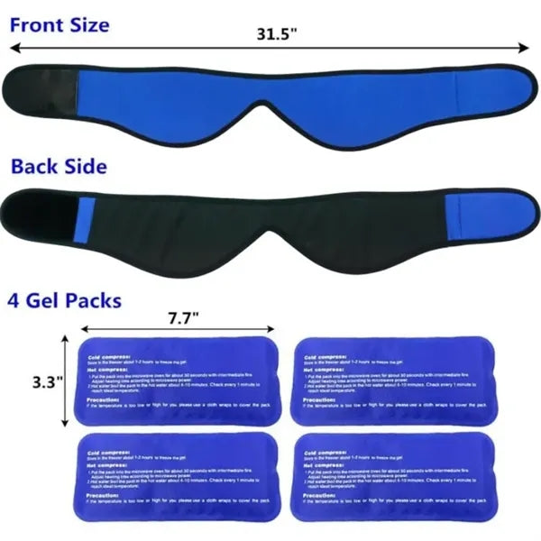 Wrap with Gel Pack for Jaw Pain Relief