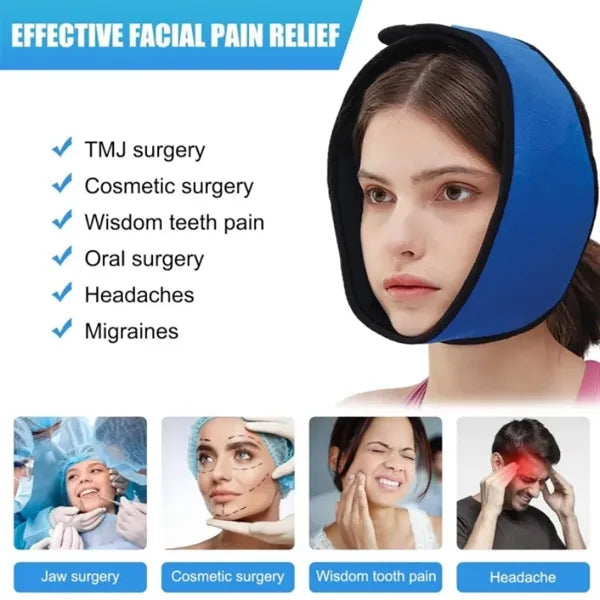 Wrap with Gel Pack for Jaw Pain Relief