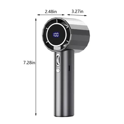 Portable Digital Display Travel Camping Gifts Handheld Fan
