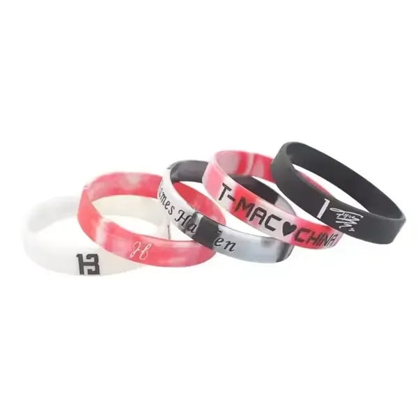 Debossed Color Fill Silicone Wristband
