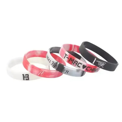 Debossed Color Fill Silicone Wristband