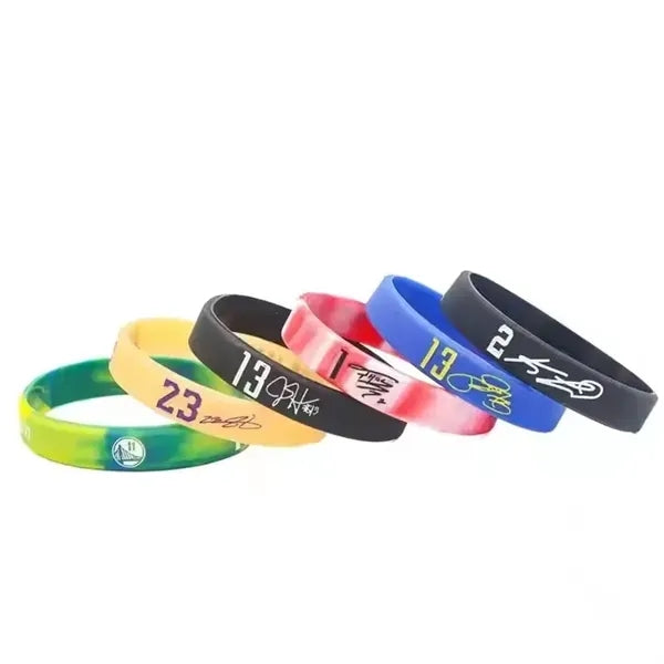 Debossed Color Fill Silicone Wristband