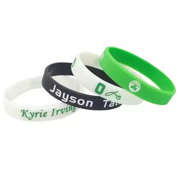 Debossed Color Fill Silicone Wristband