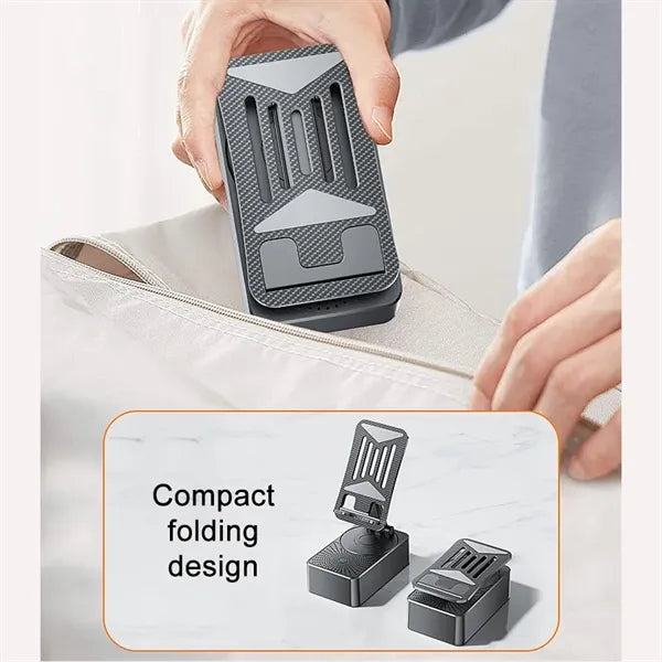 Phone Stand with Wireless Bluetooth Speaker and Power Bank