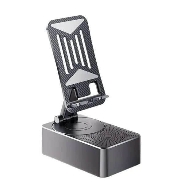 Phone Stand with Wireless Bluetooth Speaker and Power Bank