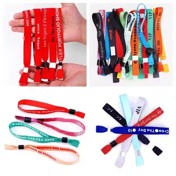 1/2" Sublimated Event Wristbands w/ Locking Bead