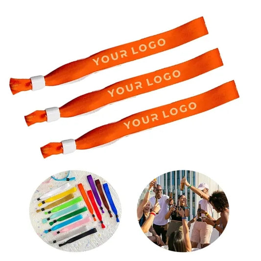 1/2" Sublimated Event Wristbands w/ Locking Bead