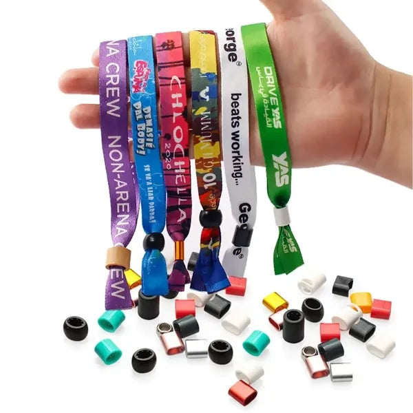 1/2" Sublimated Event Wristbands w/ Locking Bead