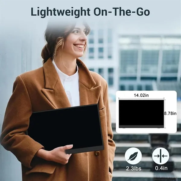 15.6'' Portable Monitor FHD 1080P with Protective Case