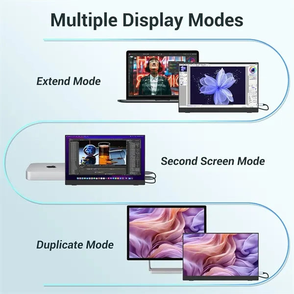 15.6'' Portable Monitor FHD 1080P with Protective Case