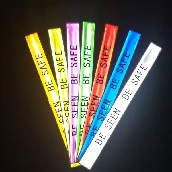 PVC Reflective Slap Bracelet