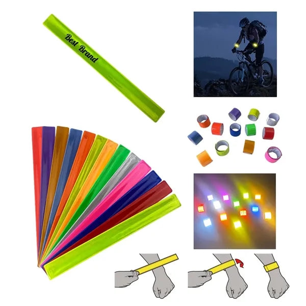 PVC Reflective Slap Bracelet