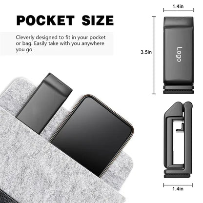 Portable Universal Phone Holder with 360 Degree Rotation
