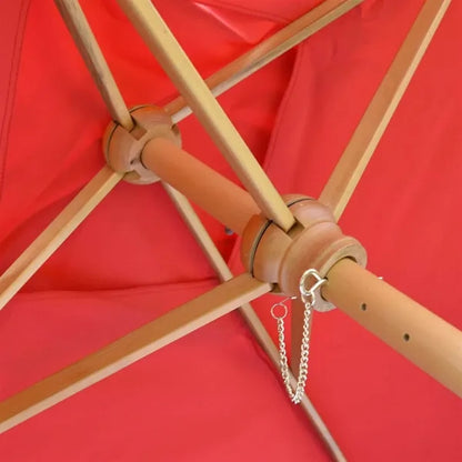 8' Square Wood Market Umbrella Double-Sided Dye Sub Kit
