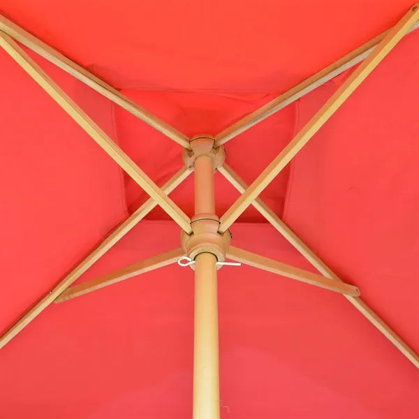 8' Square Wood Market Umbrella Double-Sided Dye Sub Kit