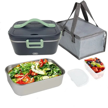 Portable Electric Lunch Box for Car & Office, 2-in-1