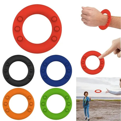 Silicone Wristband Push Pop Flying Disc