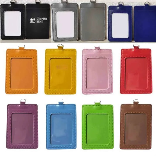 PU Leather ID Badge Holder